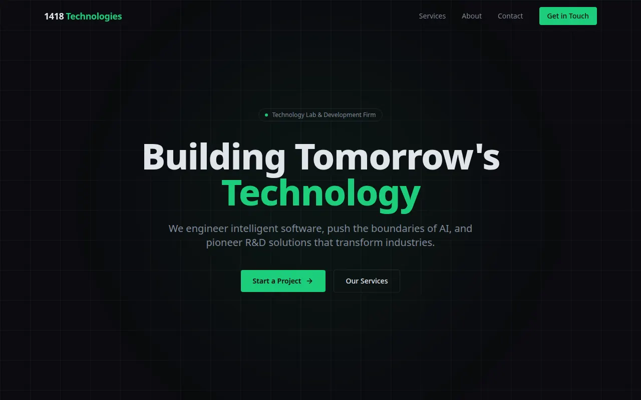 Homepage of 1418tech.com