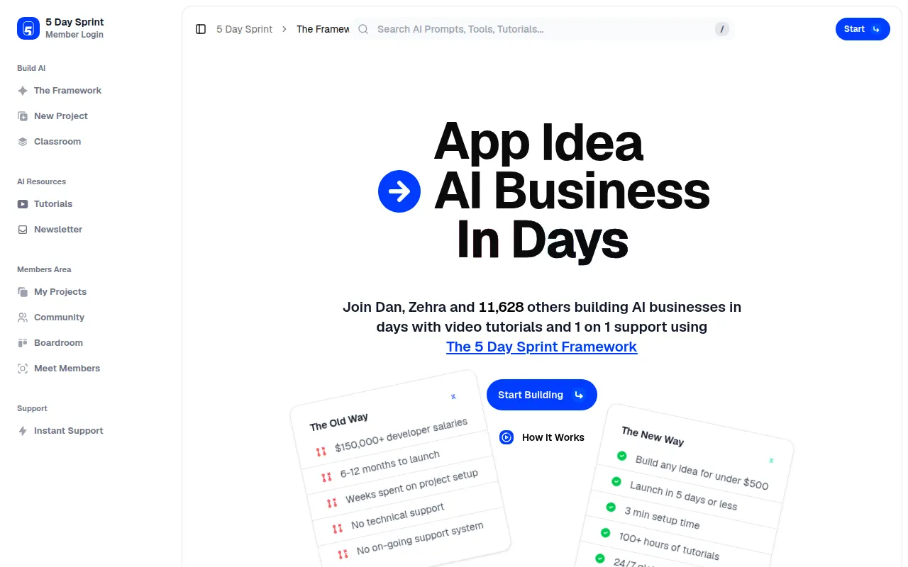 Homepage of 5daysprint.com