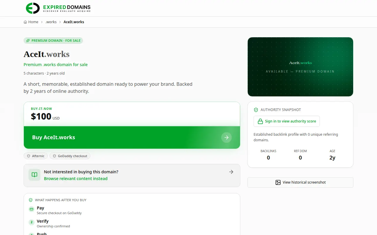 Homepage of aceit.works
