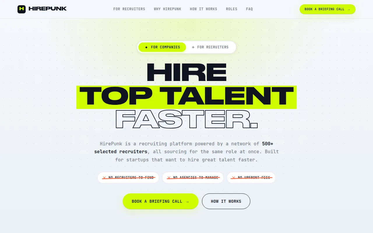 Homepage of adpunk.ai