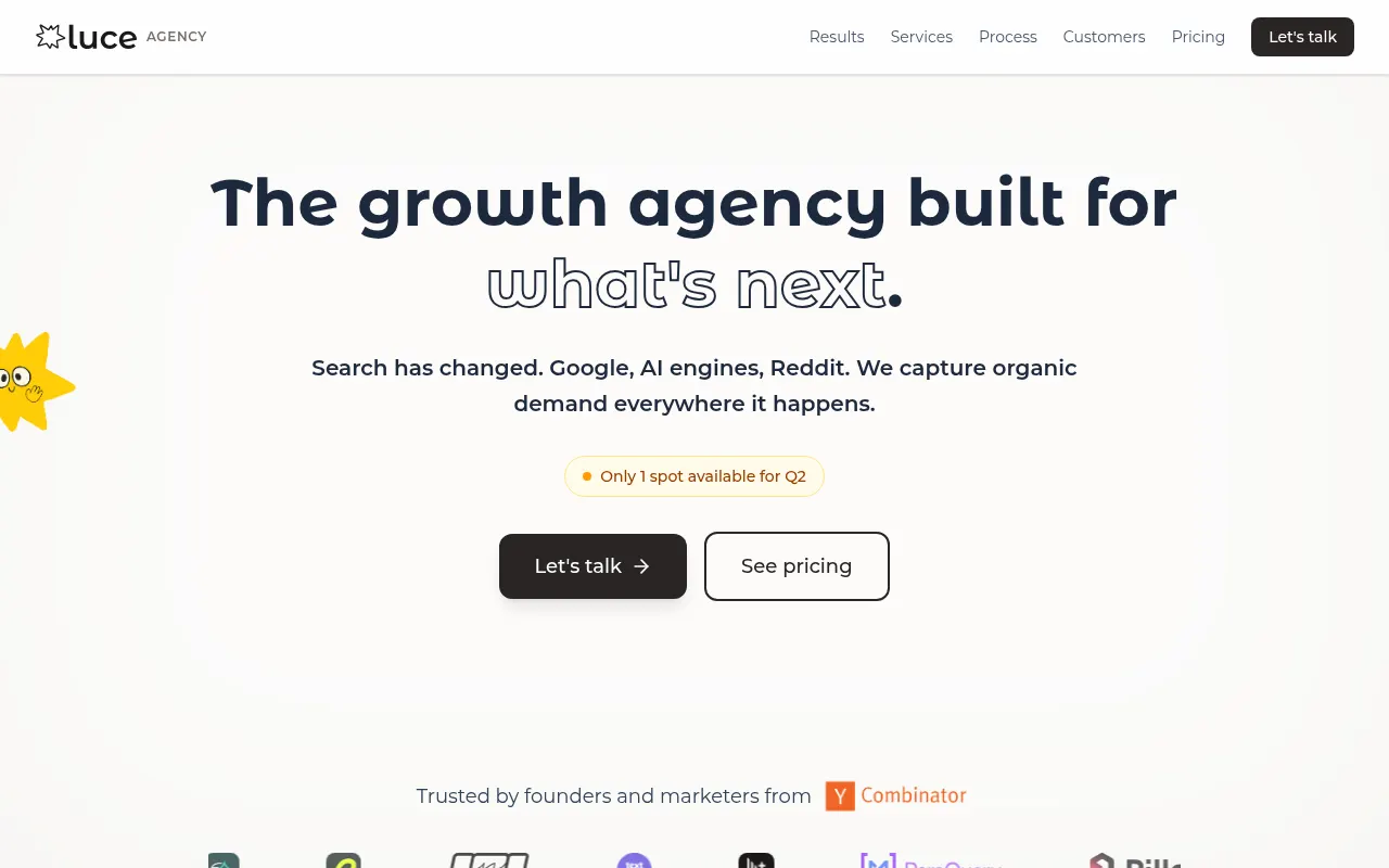 Homepage of agency.luce.sh
