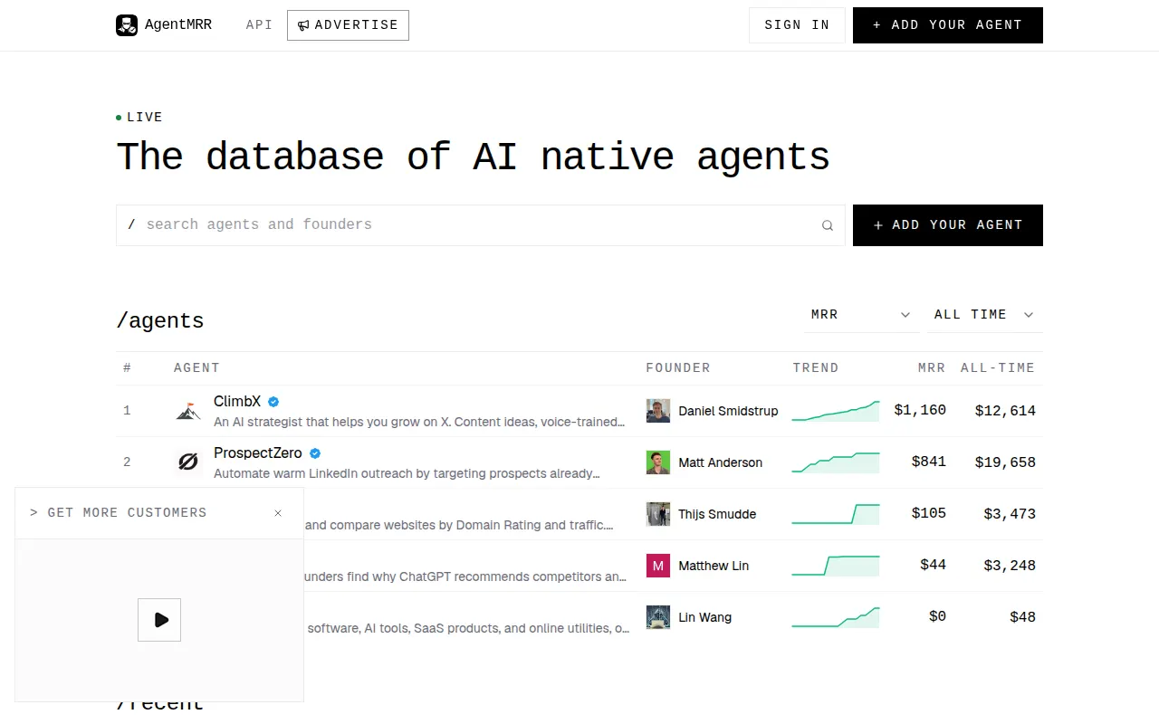 Homepage of agentmrr.com