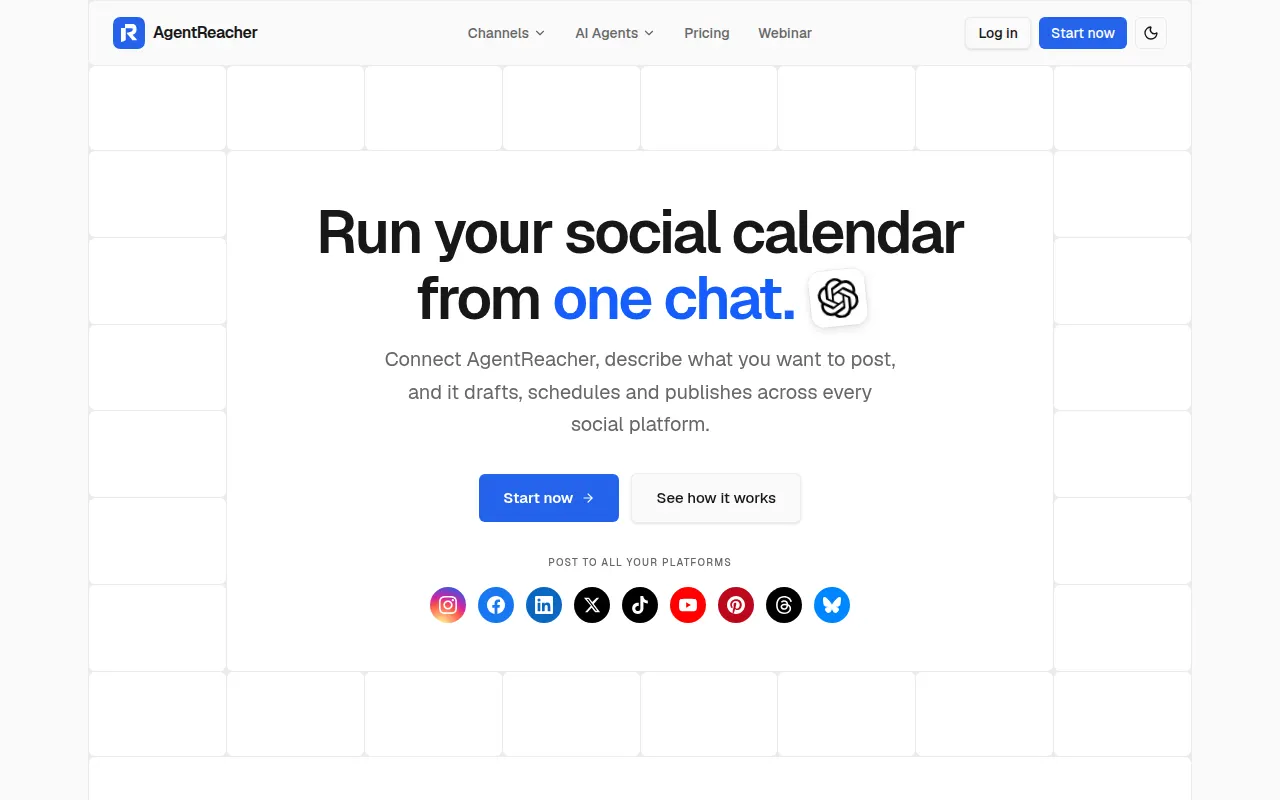 Homepage of agentreacher.com