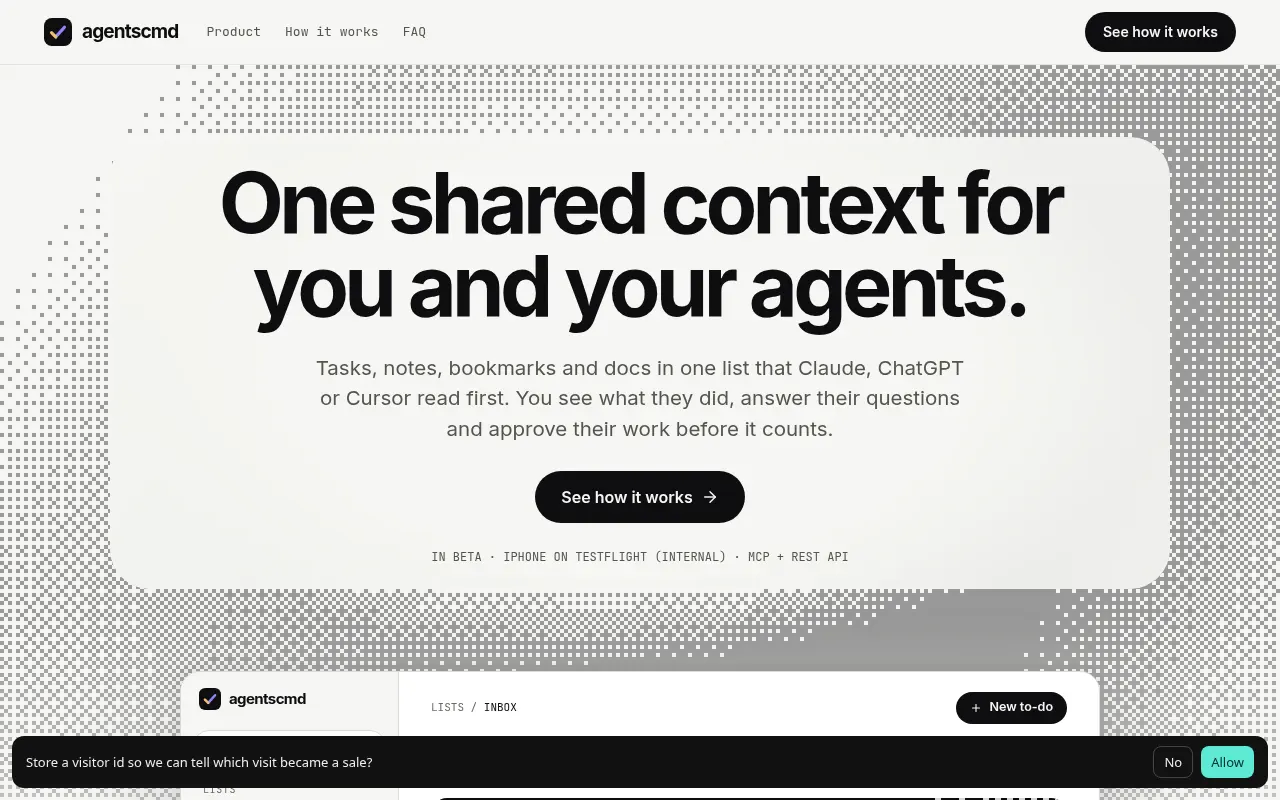 Homepage of agentscmd.com