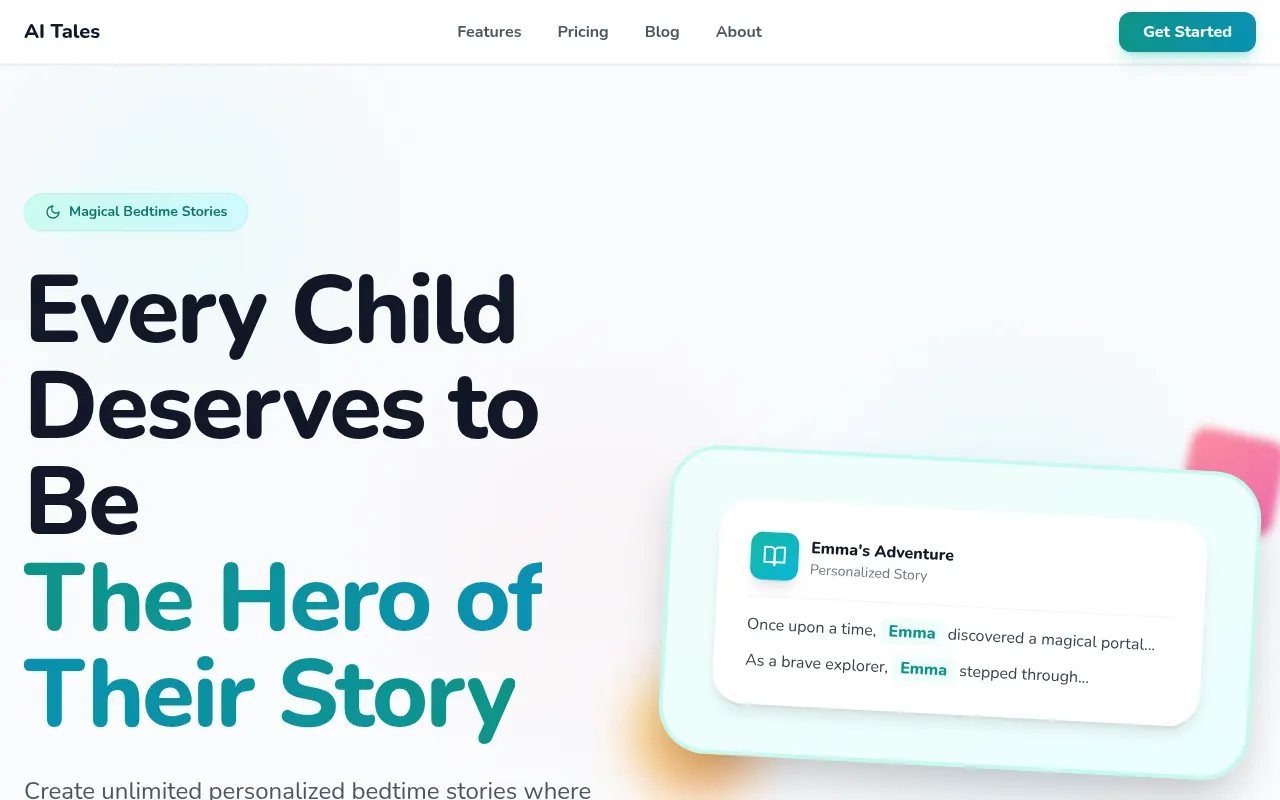 Homepage of ai-tales.com