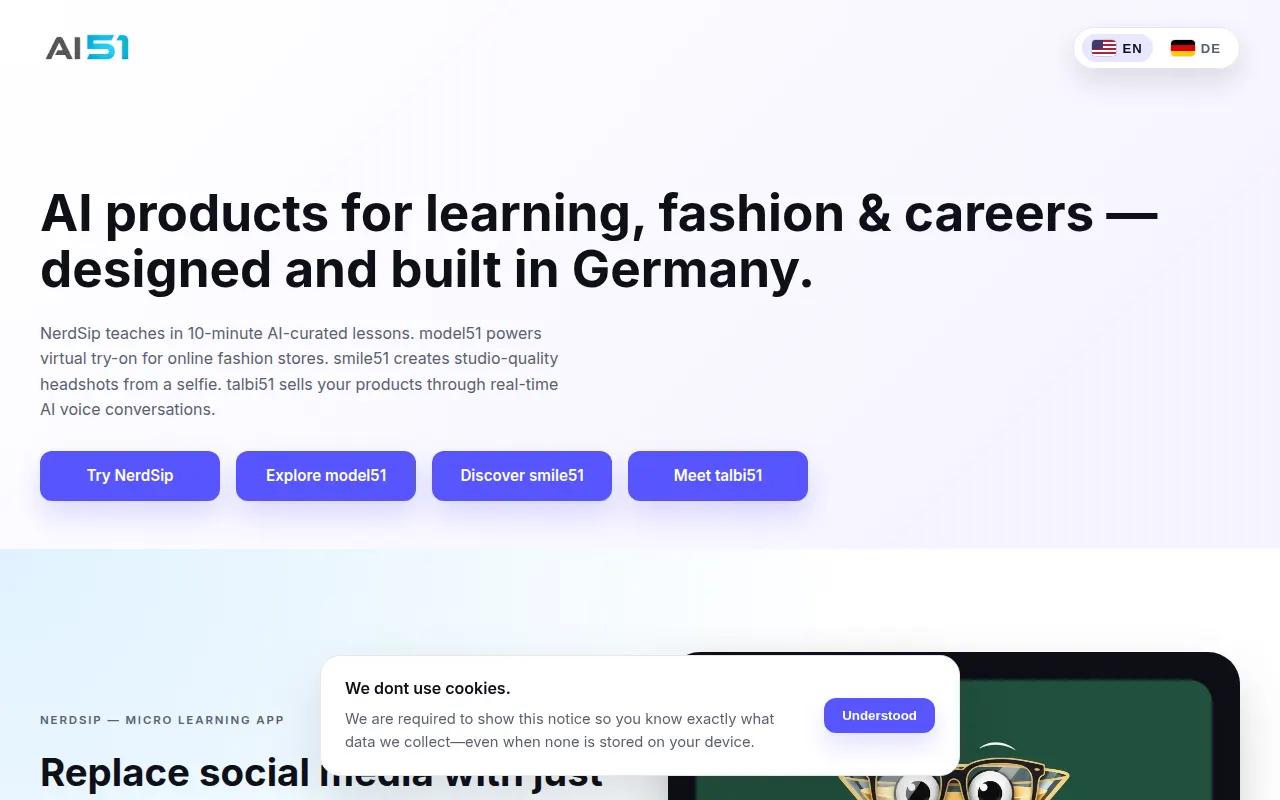 Homepage of ai51.de