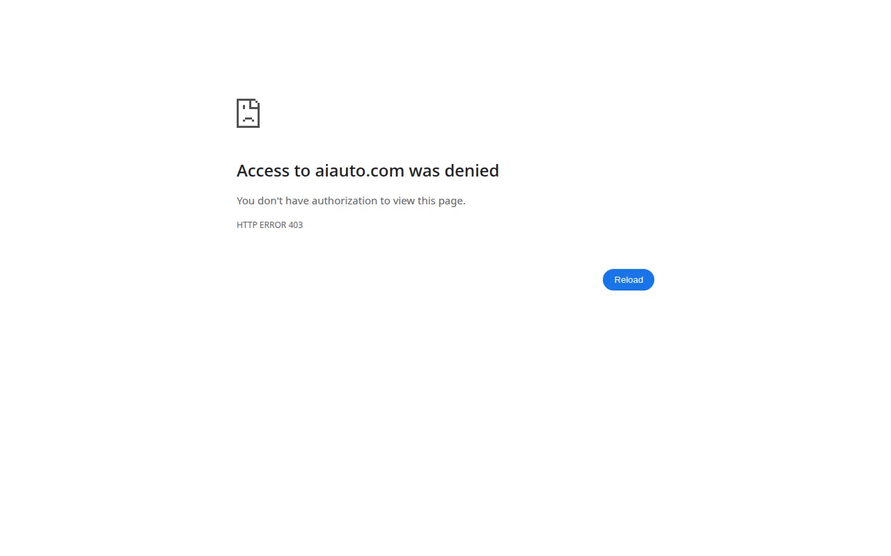 Homepage of aiauto.com