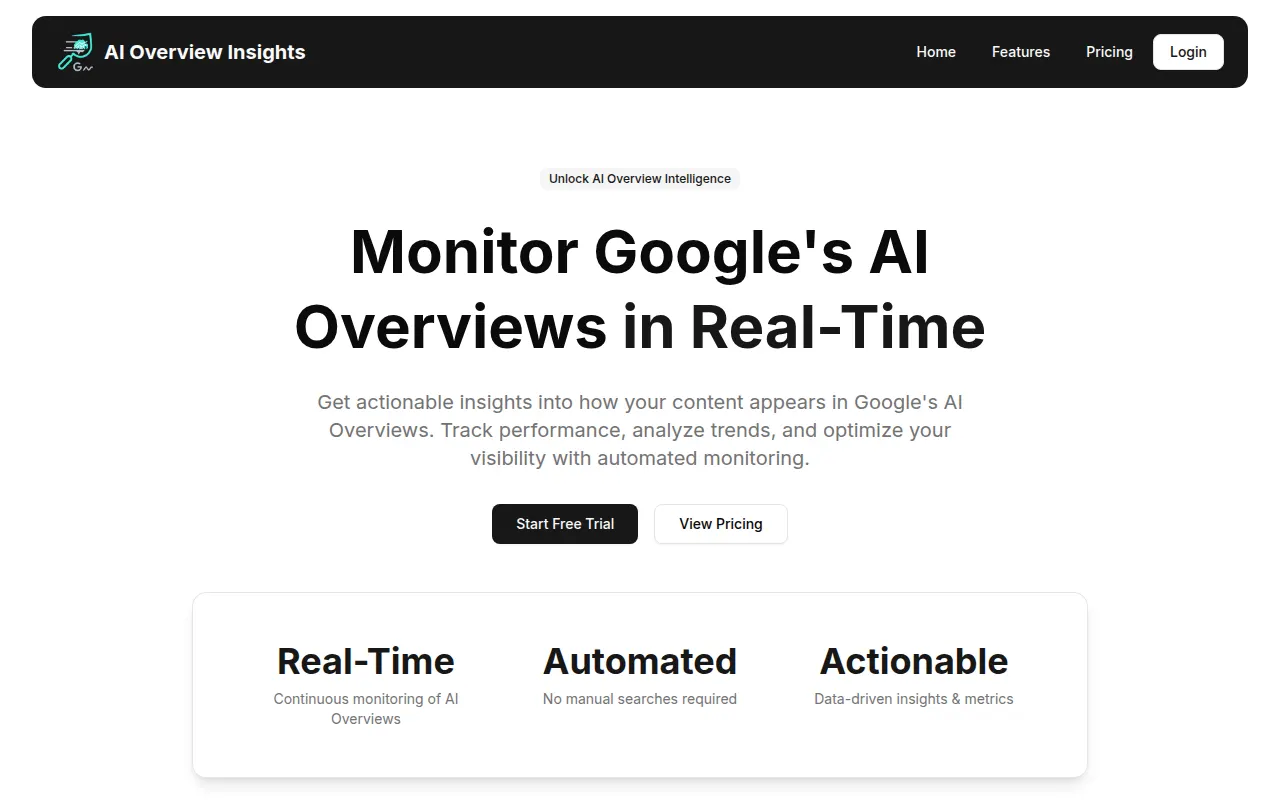 Homepage of aio-insights.com