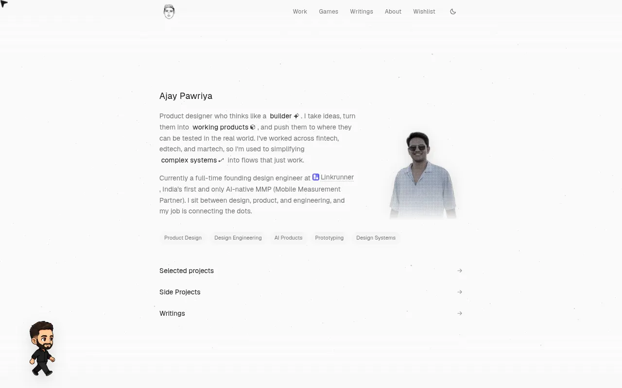 Homepage of ajaypawriya.com