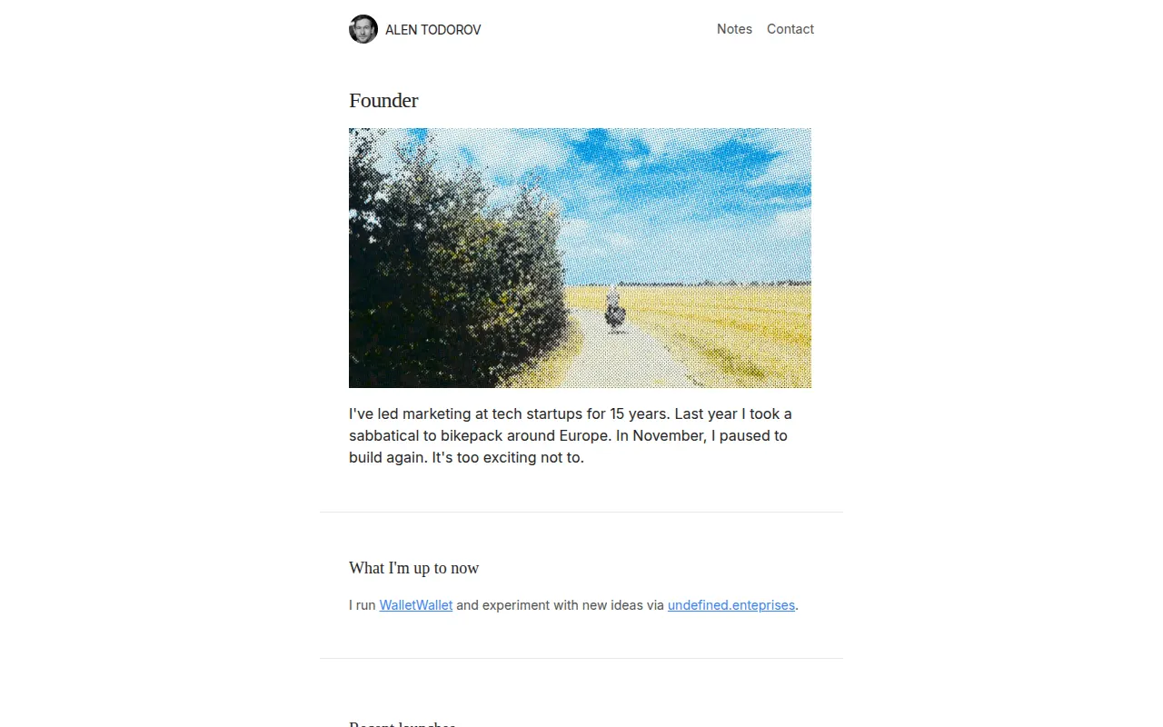 Homepage of alen.ro