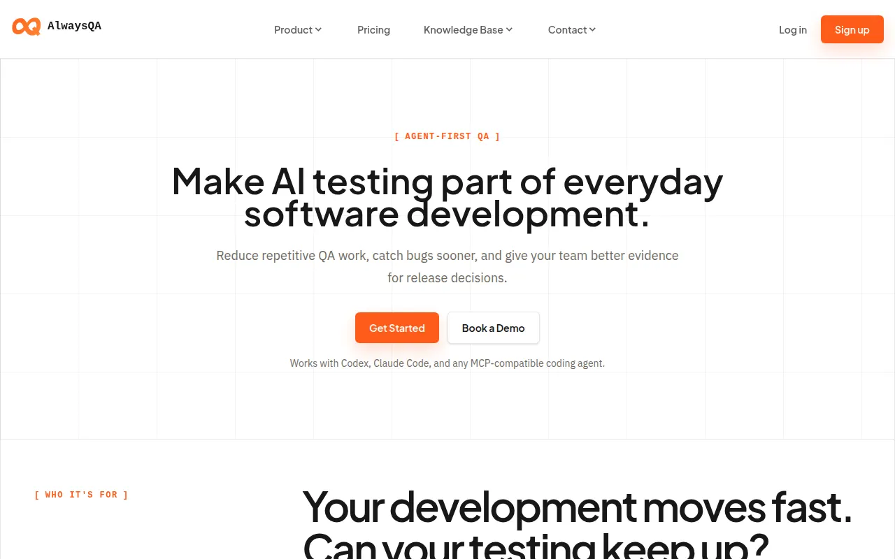 Homepage of alwaysqa.com