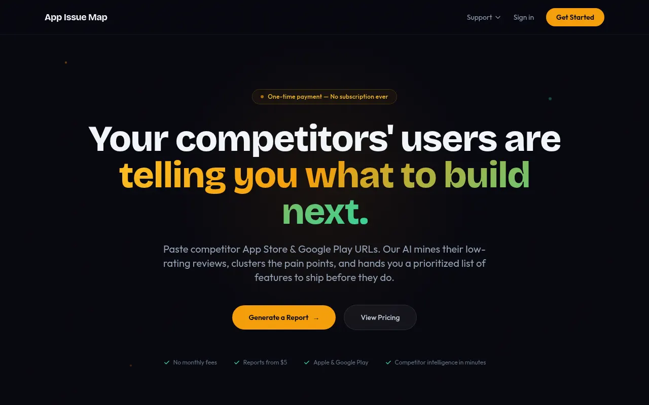 Homepage of appissuemap.com