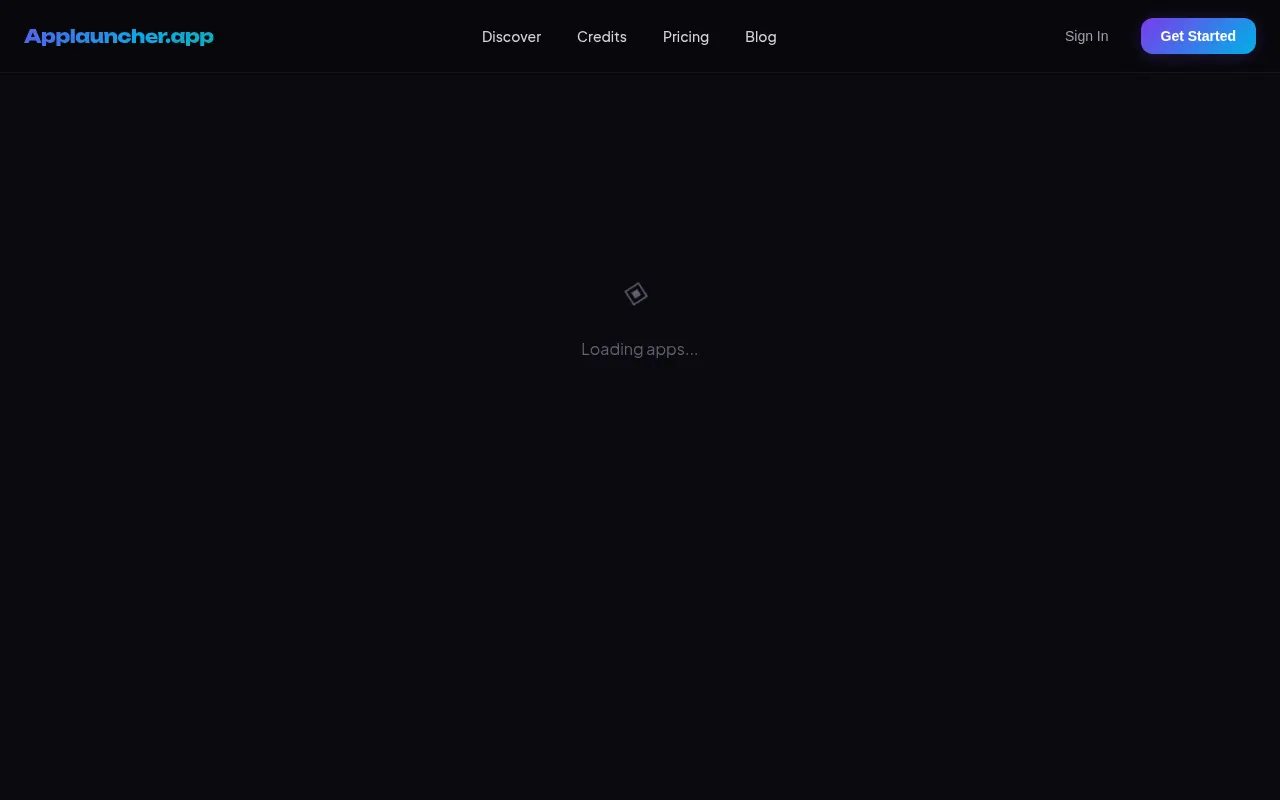 Homepage of applauncher.app
