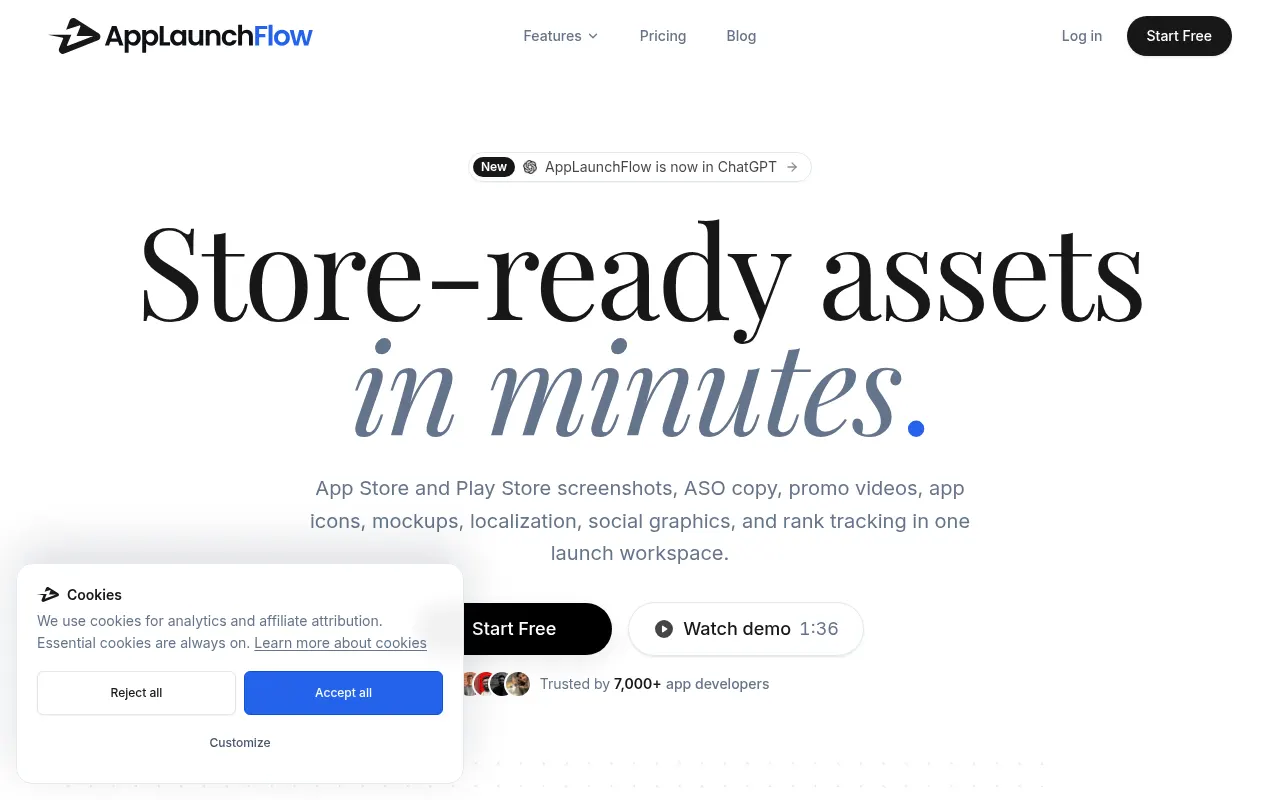 Homepage of applaunchflow.com