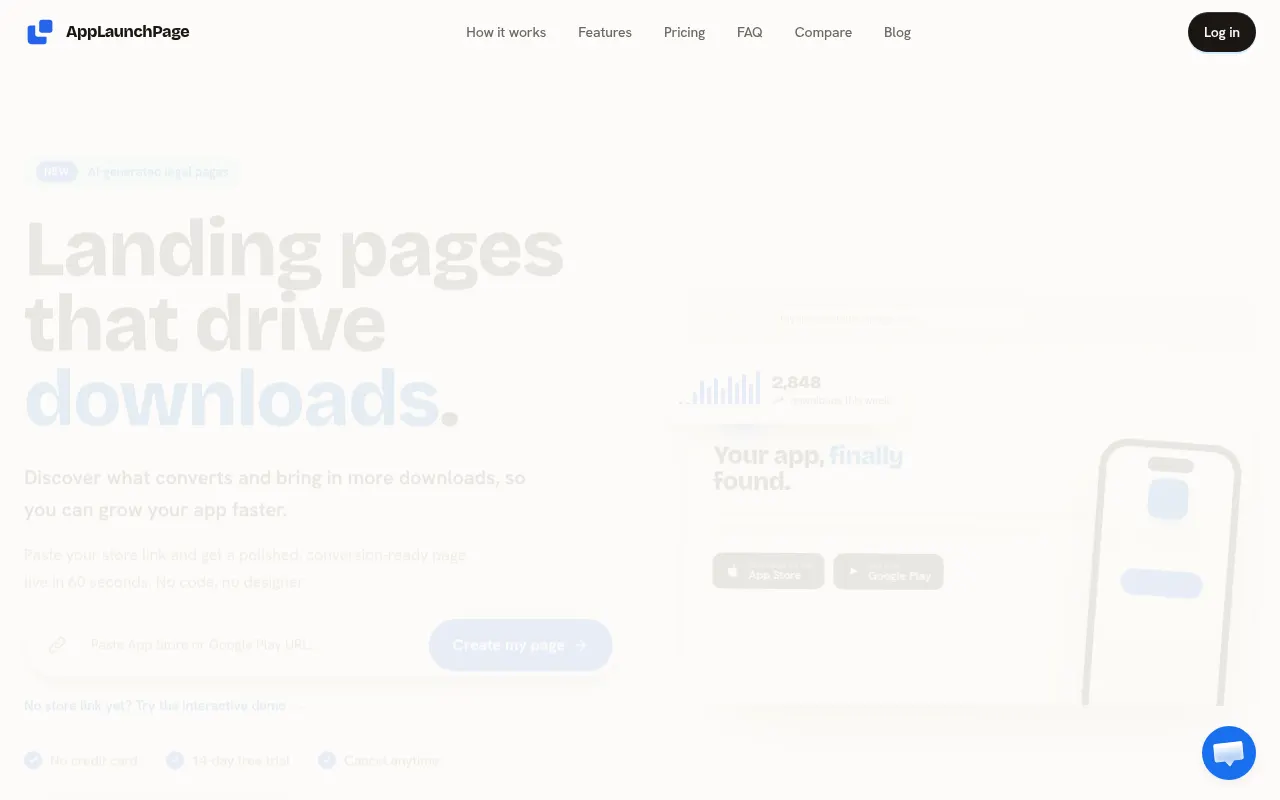 Homepage of applaunchpage.com