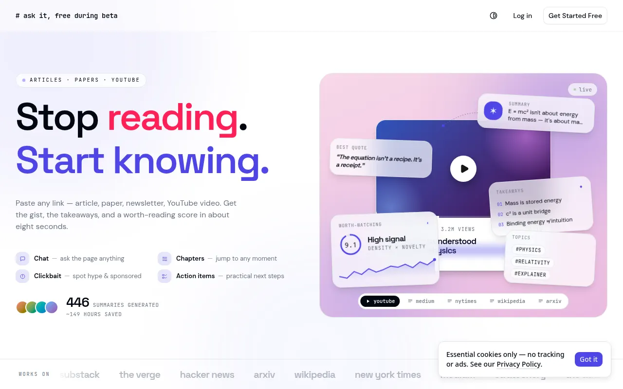 Homepage of askit.cloud