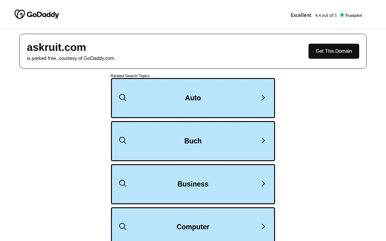 Homepage of askruit.com
