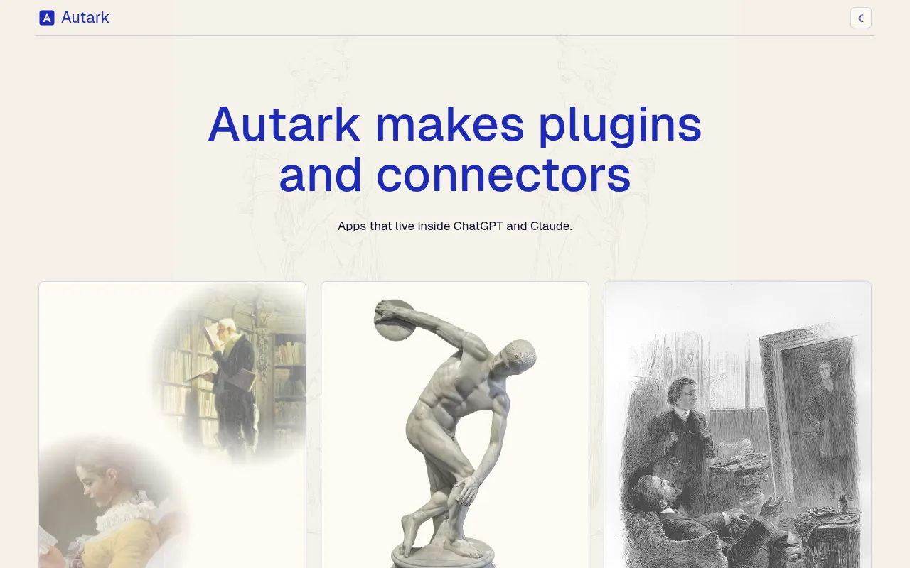 Homepage of autark.sh