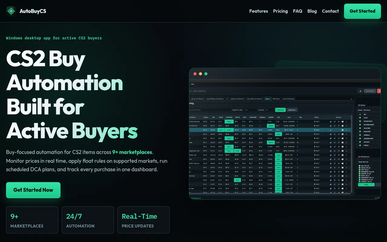 Homepage of autobuycs.com