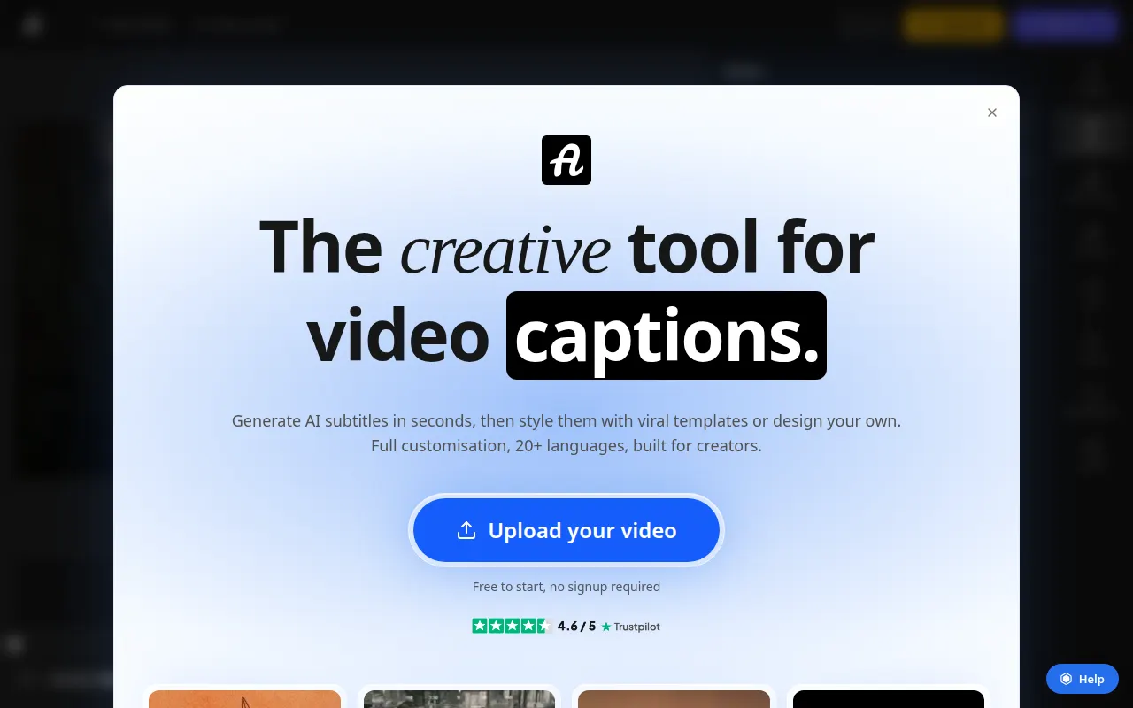 Homepage of autosubtitles.com