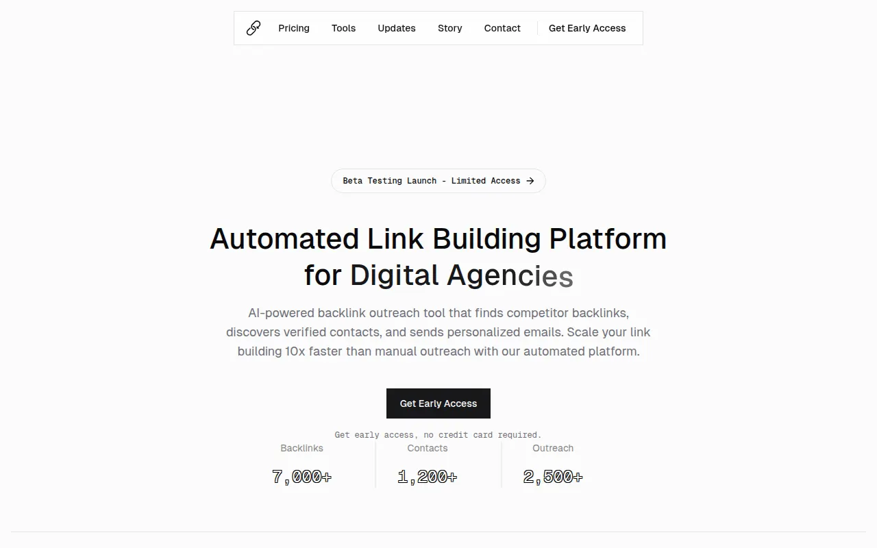Homepage of backlinkswapper.com