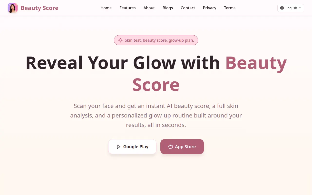 Homepage of beautyscore.zzstudio.io.vn