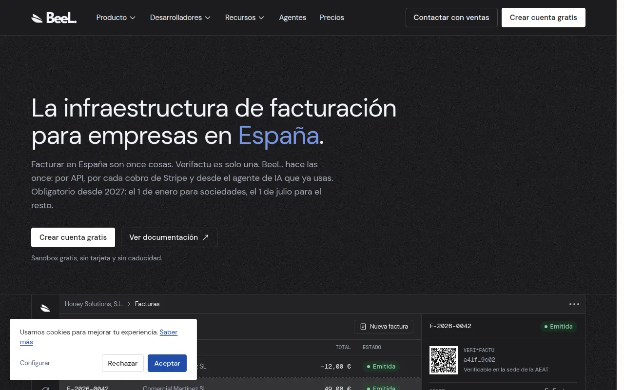 Homepage of beel.es