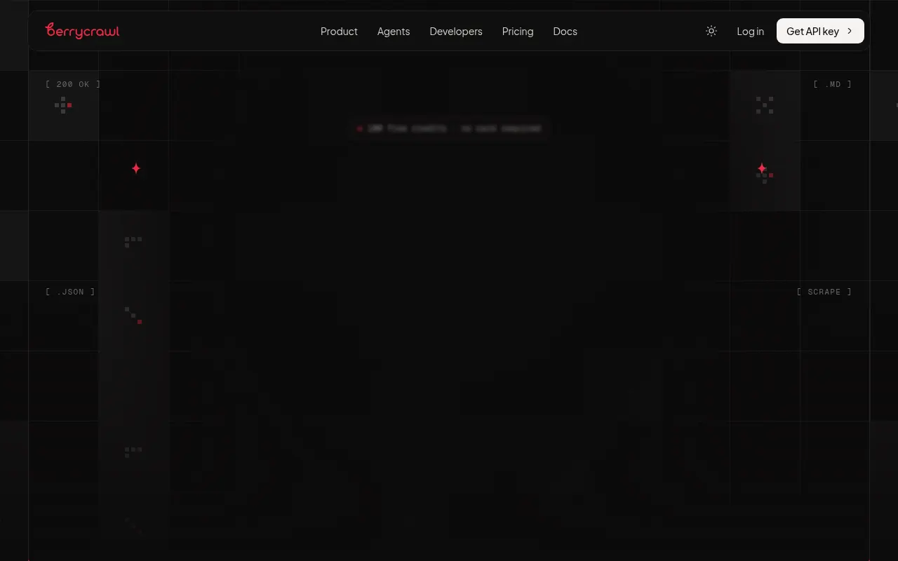 Homepage of berrycrawl.com