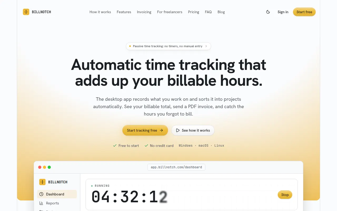 Homepage of billnotch.com