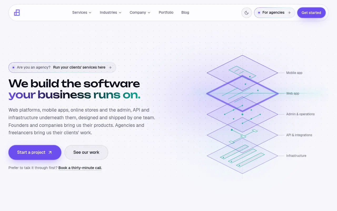 Homepage of bizwebpack.com