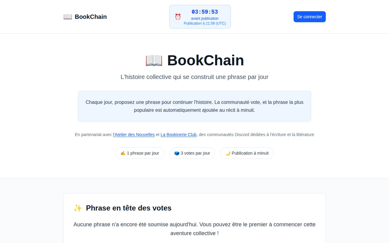 Homepage of book-chain.app