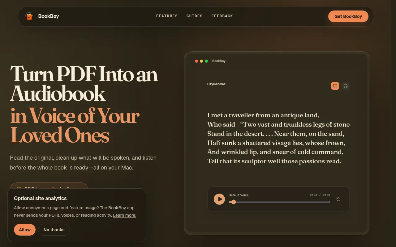 Homepage of bookboy.xyz