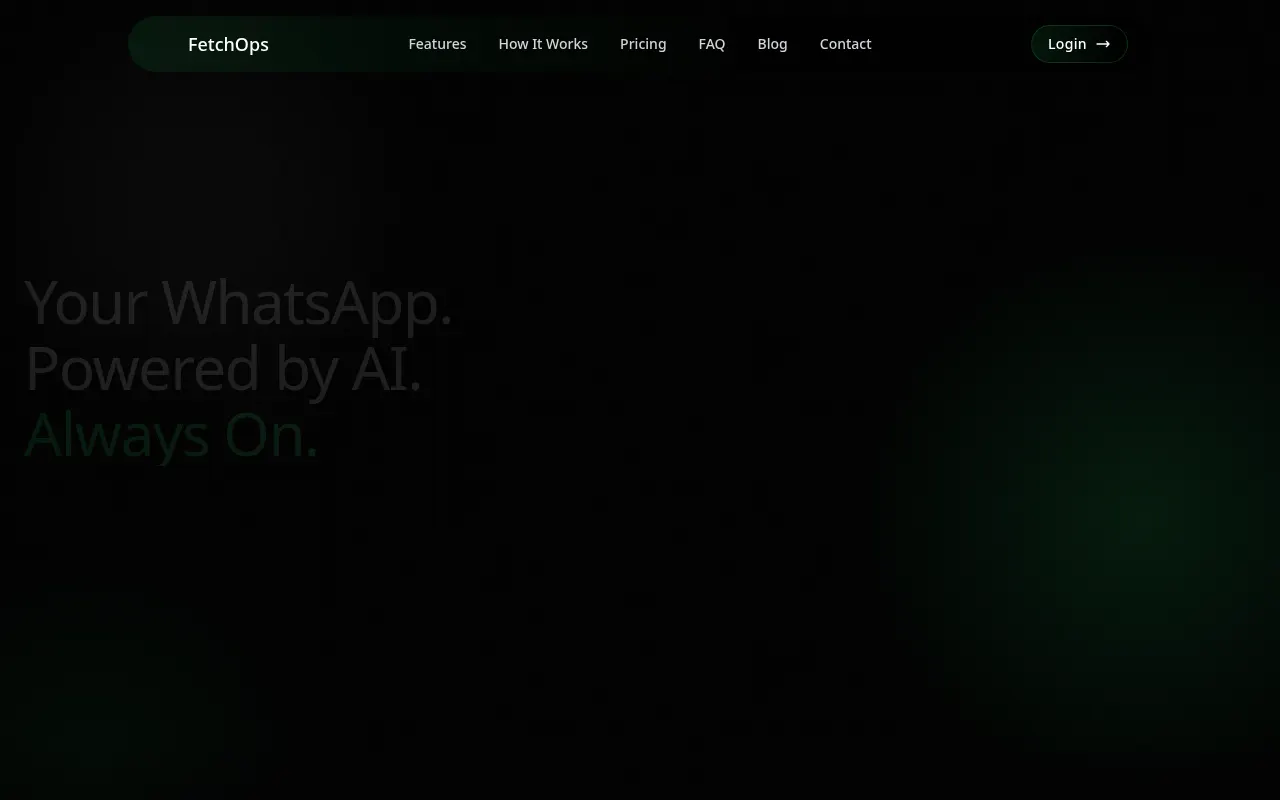 Homepage of bot.fetchops.com