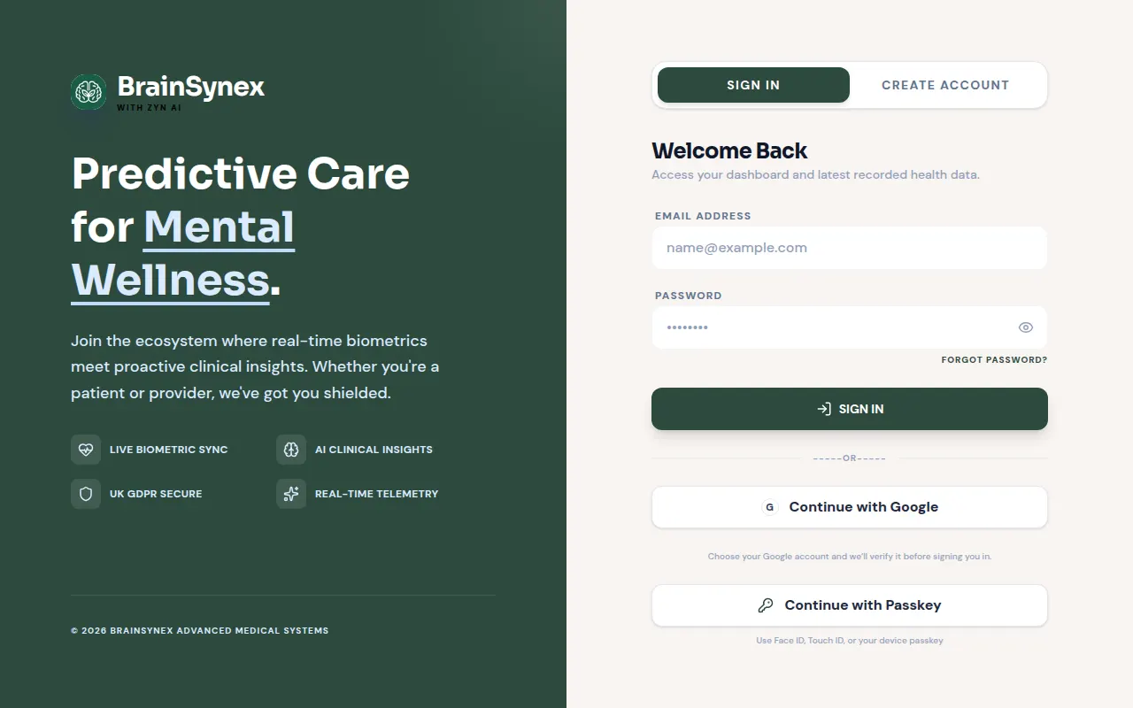 Homepage of brainsynex.aptenox.com