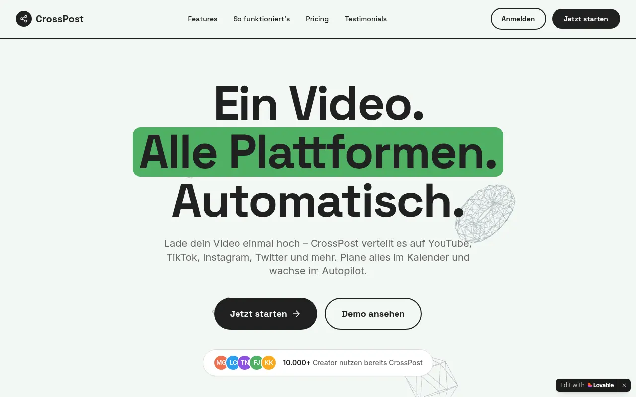 Homepage of broadcast-brush.lovable.app