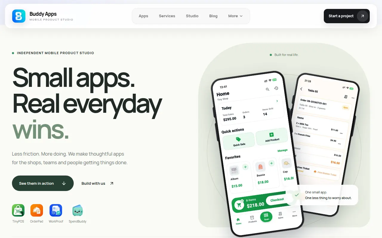 Homepage of buddyapp.net