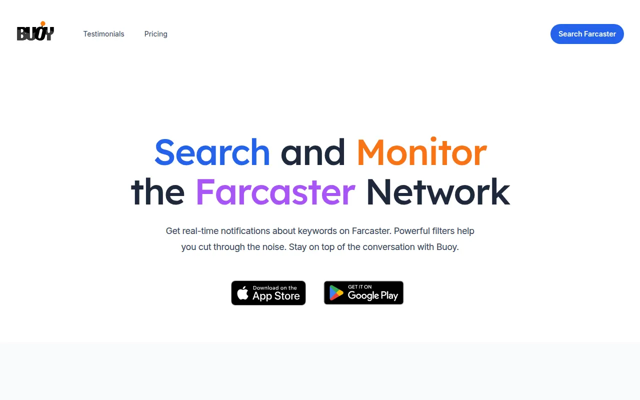 Homepage of buoy.club