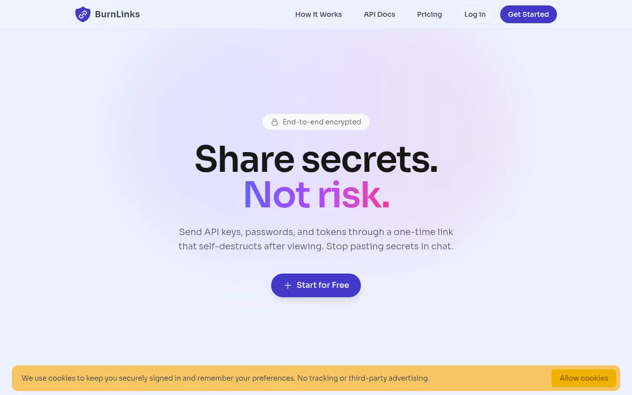 Homepage of burnlinks.com