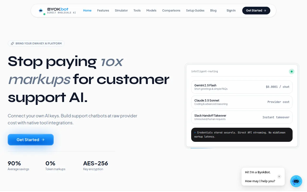 Homepage of byokbot.com