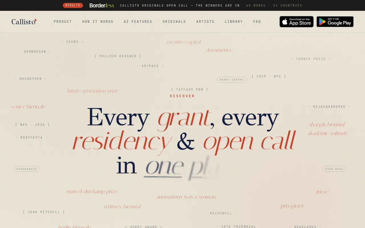 Homepage of callisto.ltd