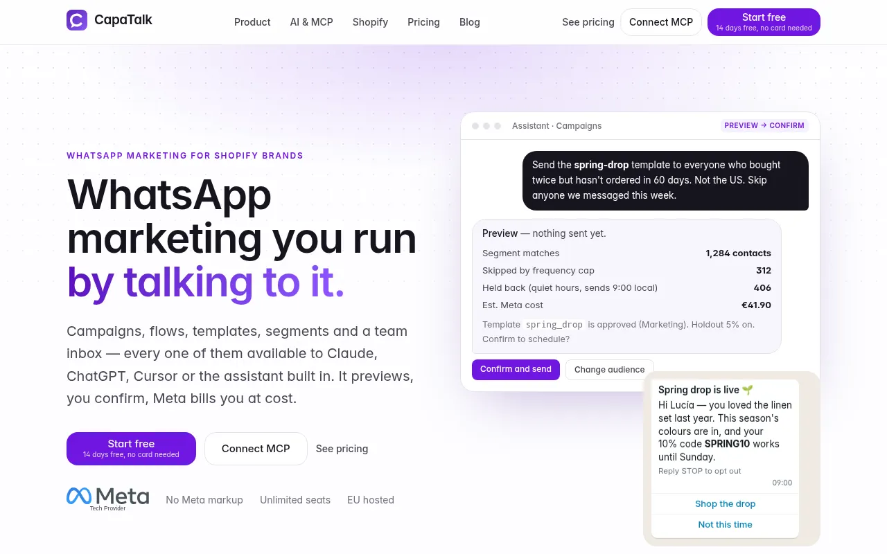 Homepage of capatalk.com