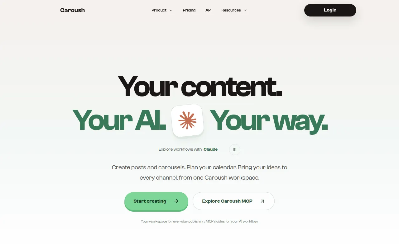 Homepage of caroush.com