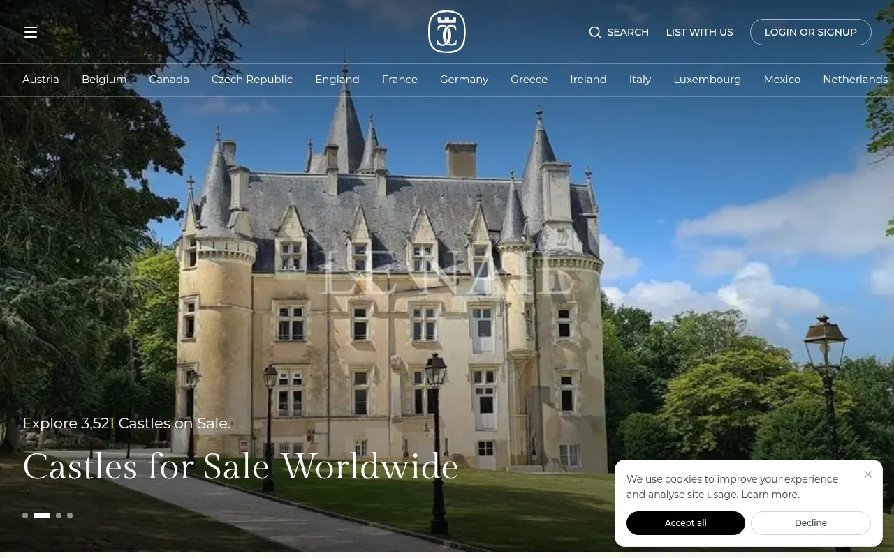 Homepage of castlecollector.com