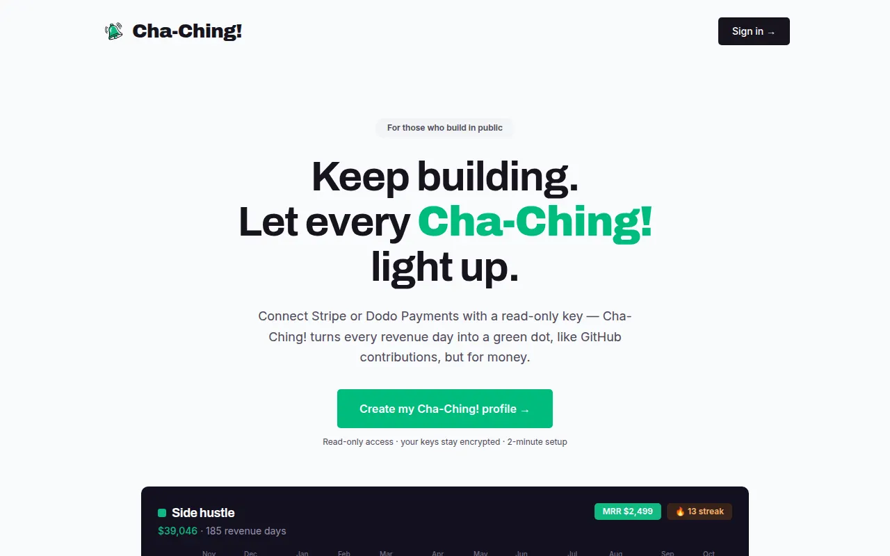 Homepage of chachinghub.com
