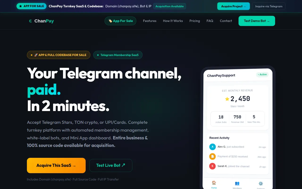 Homepage of chanpay.site