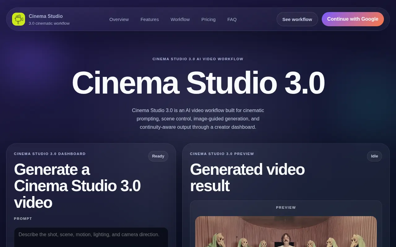 Homepage of cinemastudio30.online
