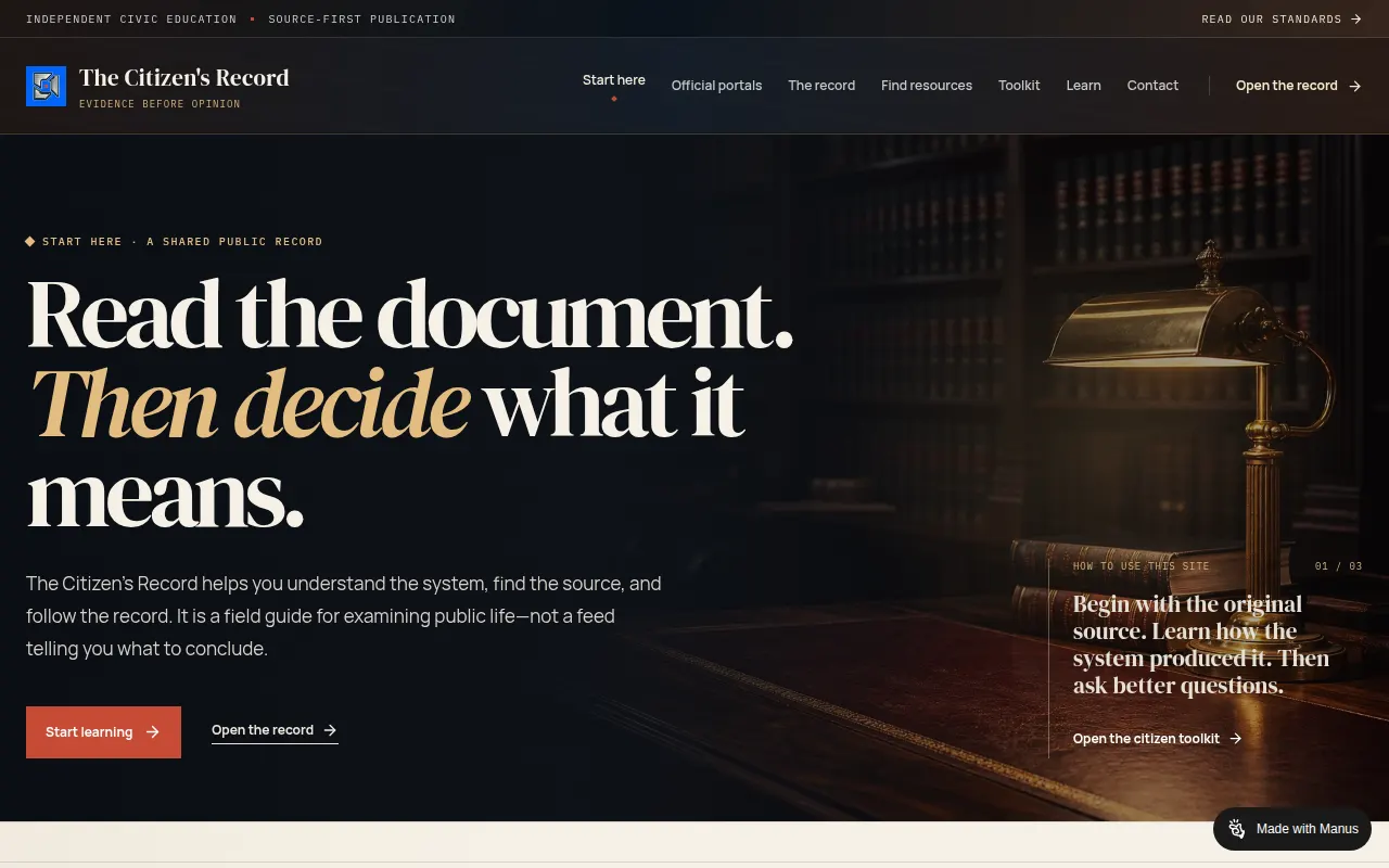 Homepage of citizensrc-bjbhhbxb.manus.space