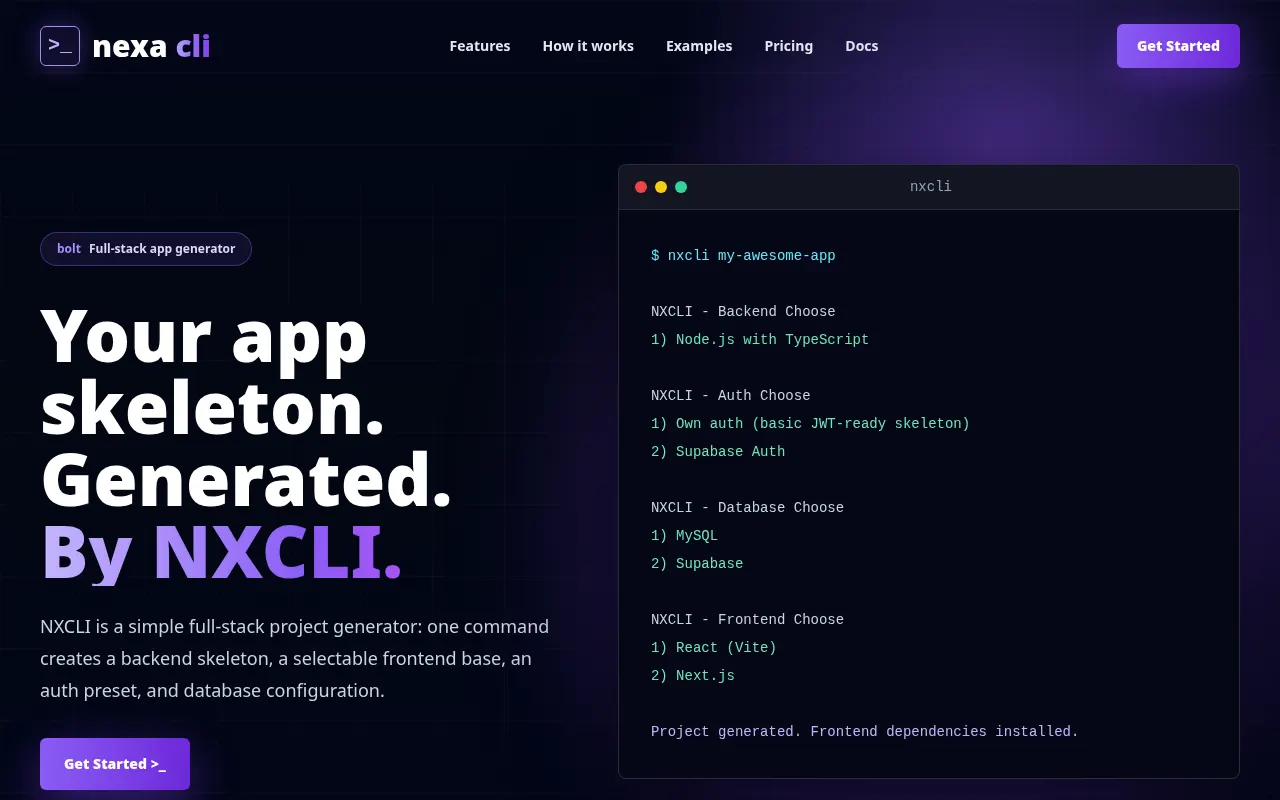 Homepage of cli.nexahubcommunity.com