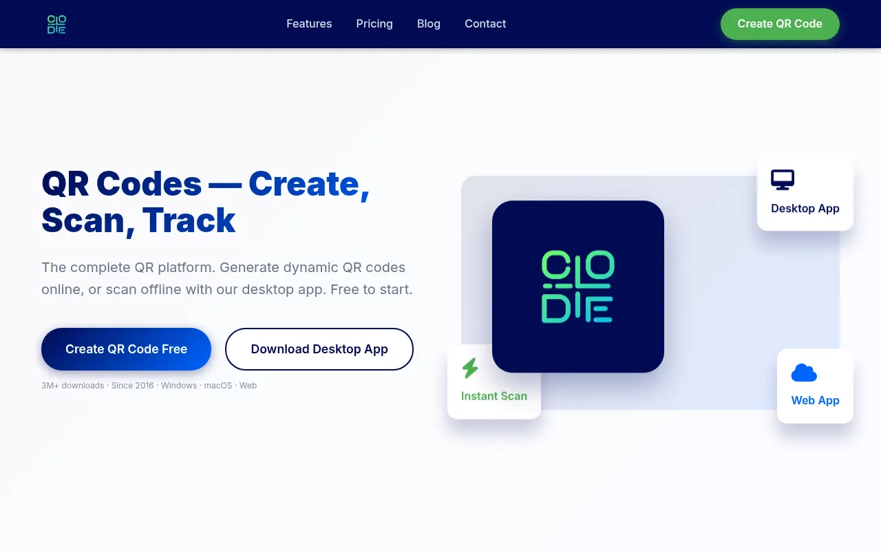 Homepage of codexqr.com