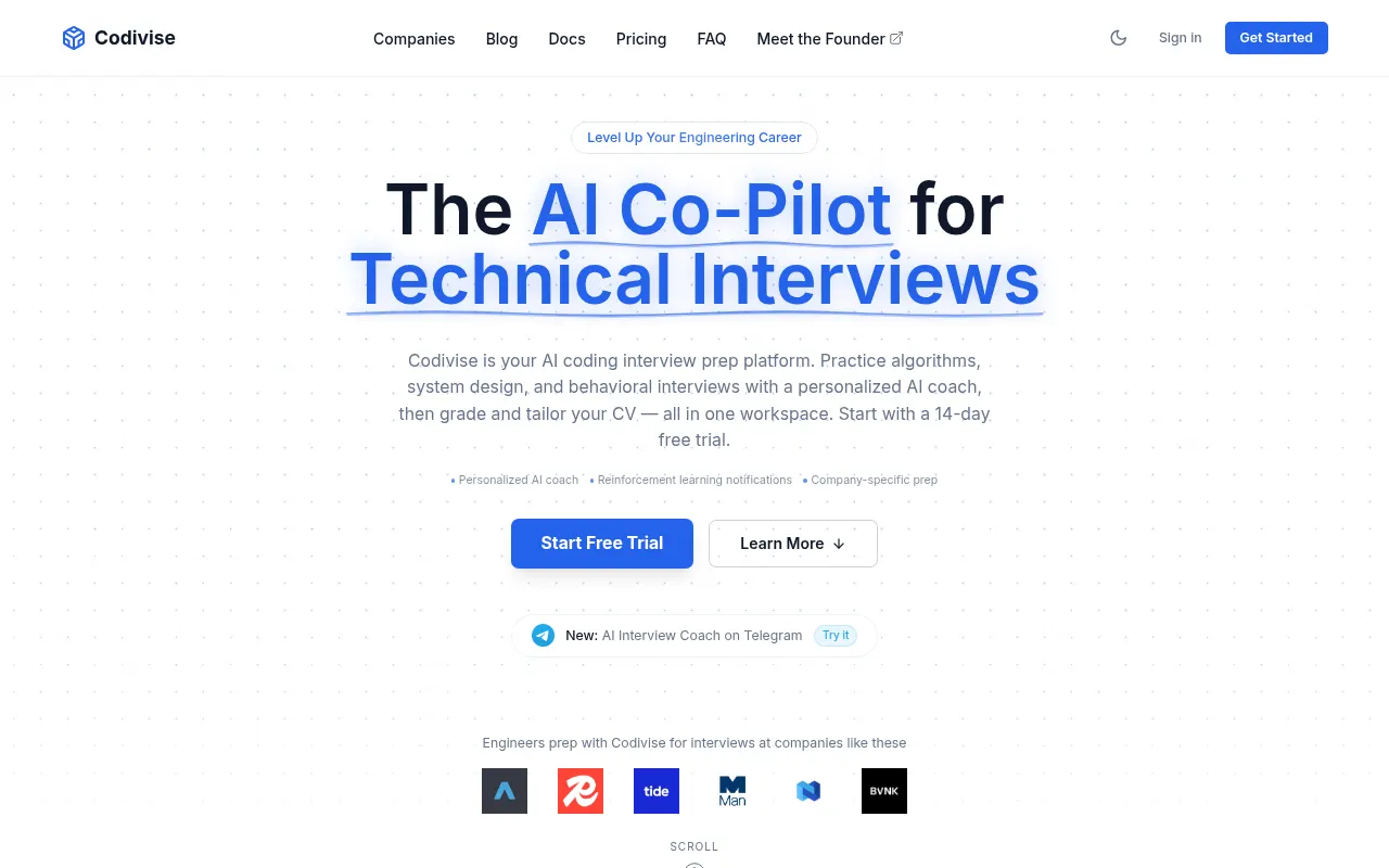 Homepage of codivise.com